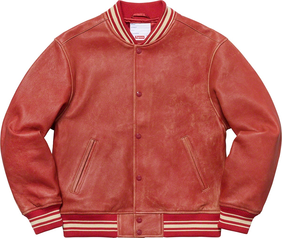Leather Varsity Jacket view 15